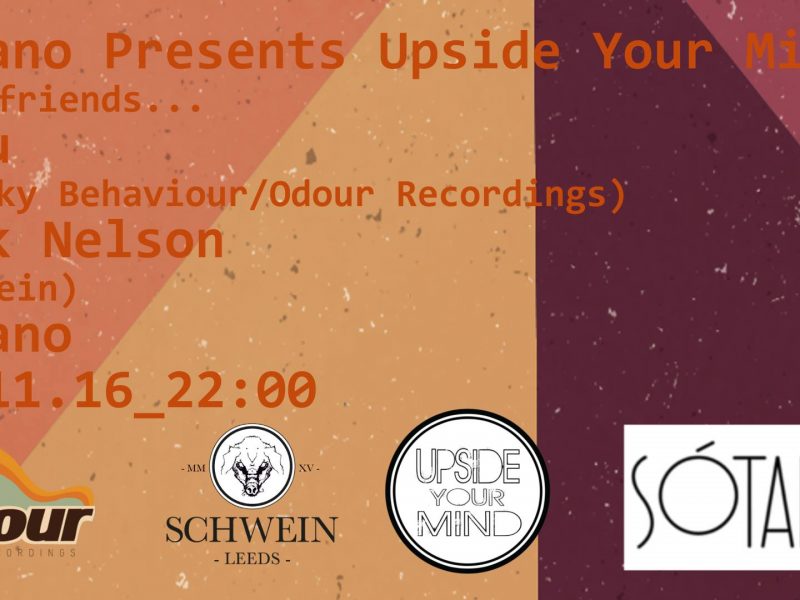 Sotano Presents Upside Your Mind with guests JoBu & Mark Nelson