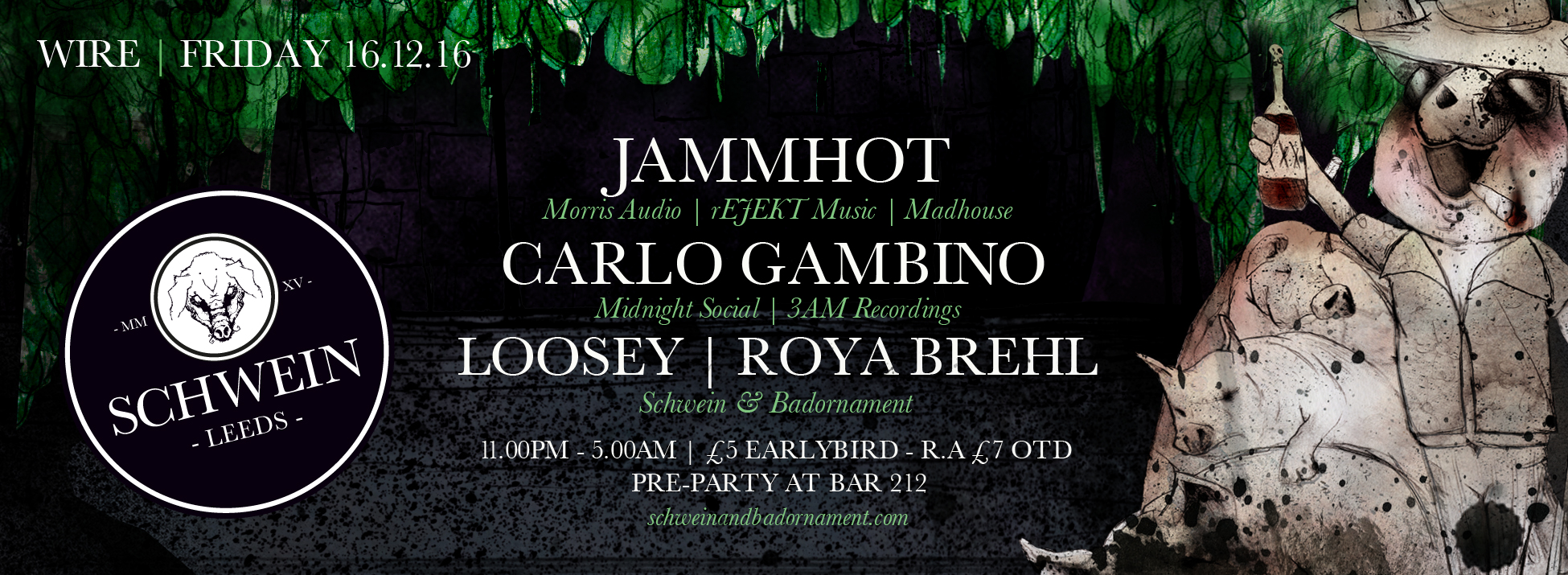 Jammhot & Carlo Gambino @ Wire 16/12/16